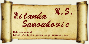 Milanka Samouković vizit kartica